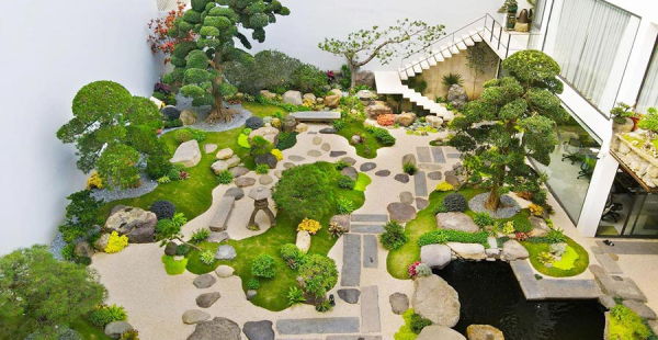 Thiết Kế Thi Công Sân Vườn Biệt Thự Nhật Bản Tại Long An | DHOUSE – Cảnh Quan Đẳng Cấp A-Z